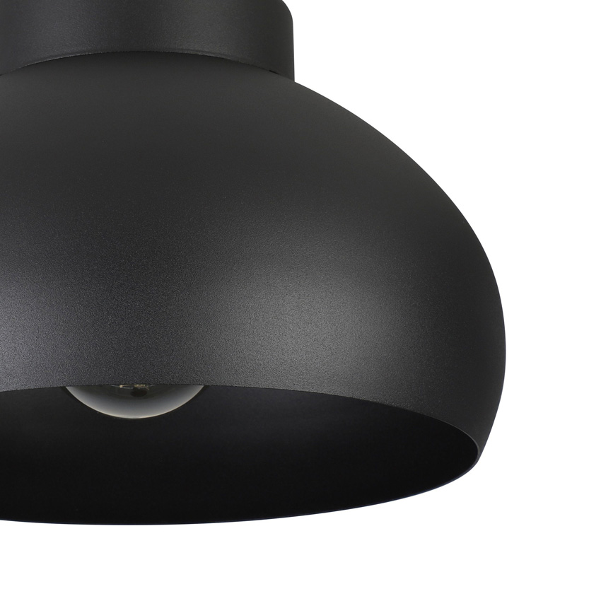 Plafondlamp - zwart - Ø28cm - dimbaar - E27 - 1x40W