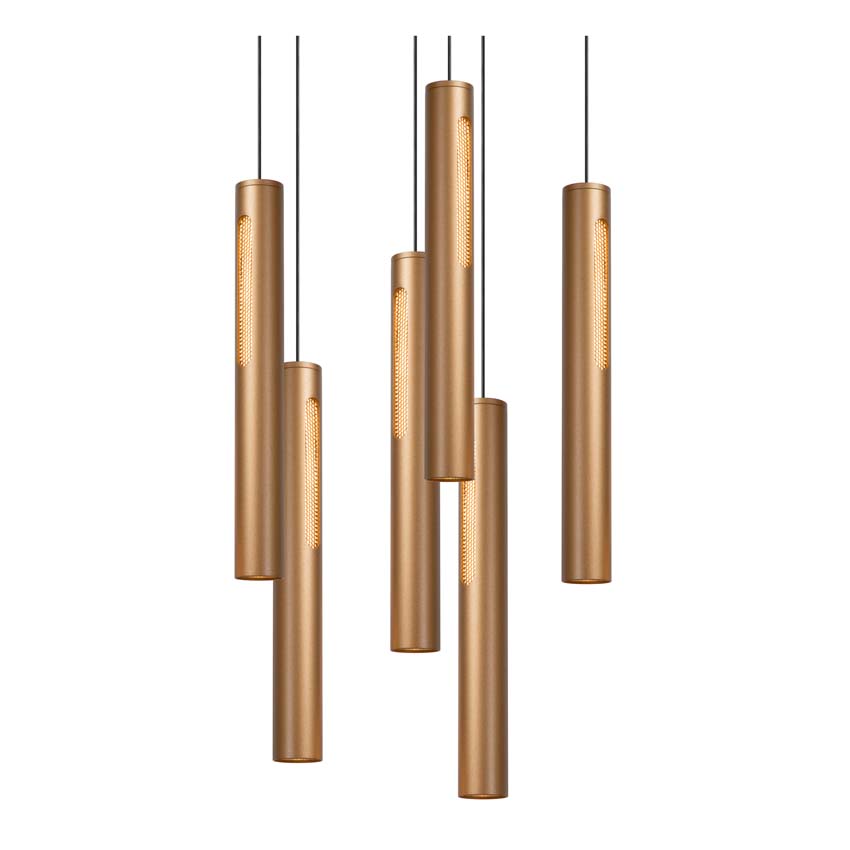 Lucide Premium Griffith - Hanglamp - Ø 38 cm - LED Dimb. - 6x7,6W 2700K/4000K - Brons Lucide Premium Griffith - Hanglamp - Ø 38 cm - LED Dimb. - 6x7,6W 2700K/4000K - Brons