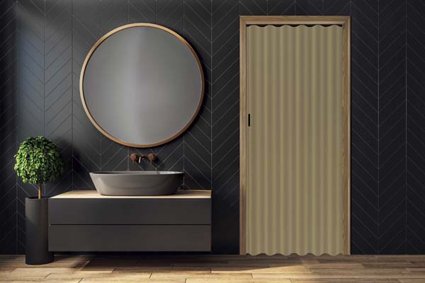 Vouwdeur cuero kunstleder op maat