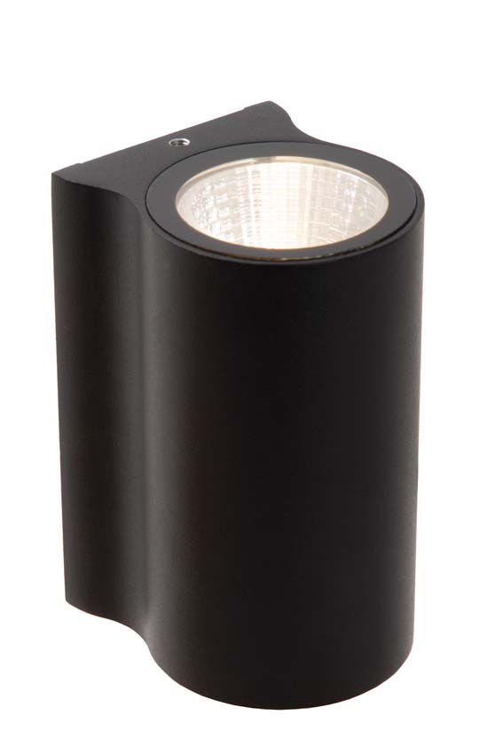 Wandlamp Binnen/Buiten - LED - 1x6W 2700K - IP54 - Zwart