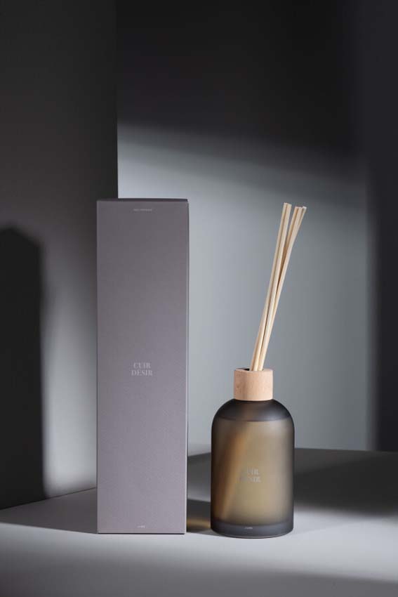 Bâtonnets parfumés Accords Essentiels Cuir Desir 550ml