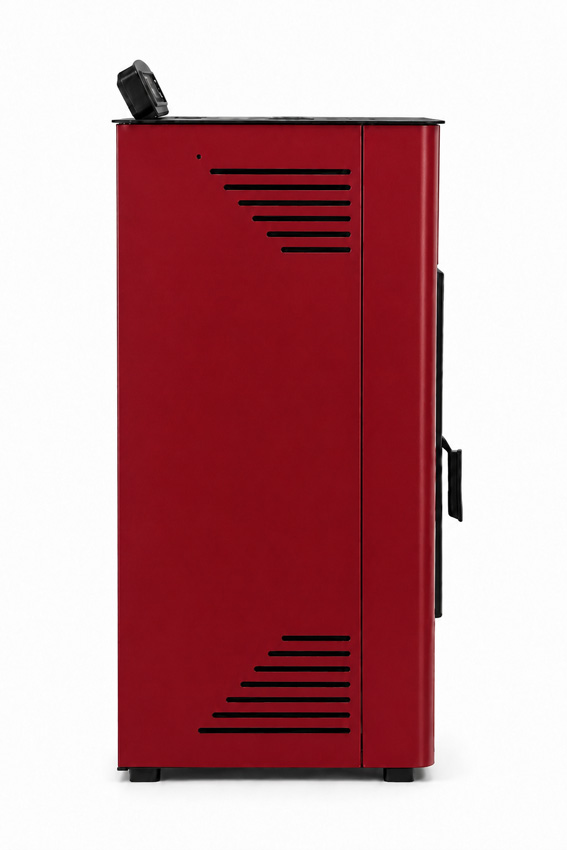 Pelletkachel Digi - 10kW - 185m³ - bordeaux - 50,7x44x94,5cm