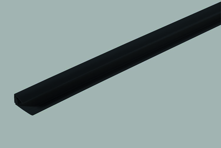 Startprofiel PVC zwart 2-delig 8/10mm 2600mm