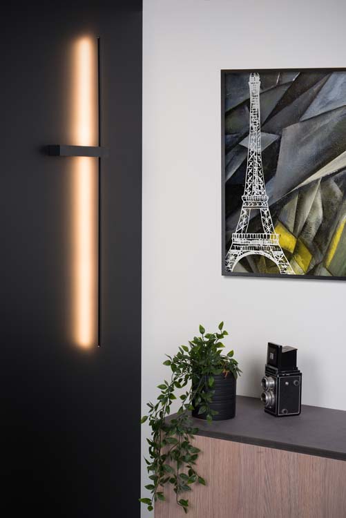 Applique murale - noir - 90cm - LED - 10W - 2700K