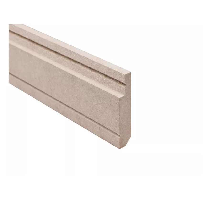 Lambris Maestro en MDF blanc à peindre 8,5x119,5x1,2cm