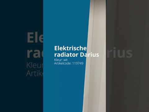 Radiateur électrique Darius single blanc 180 x 60 cm 900 watt