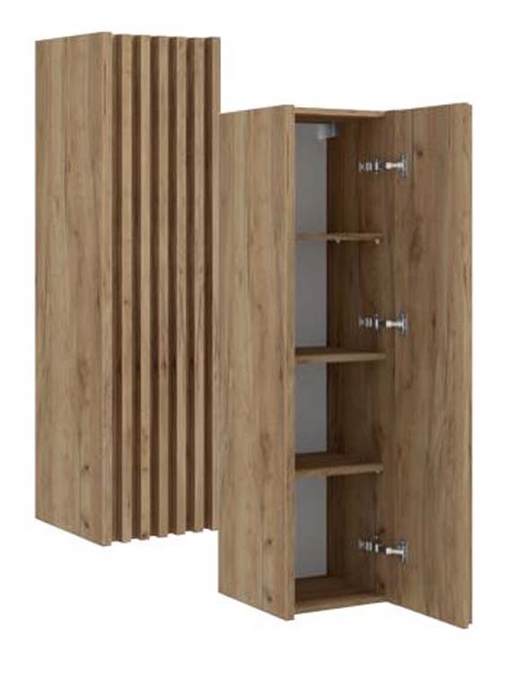 Armoire colonne Daxx chêne suspendue 125x34x36cm