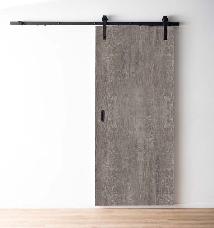 Schuifdeur mont ventoux + rail robust zwart 93x211,5cm
