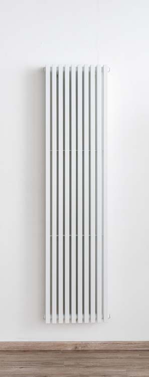 Designradiator Devon dubbel 180x46,5cm mat wit 2062Watt