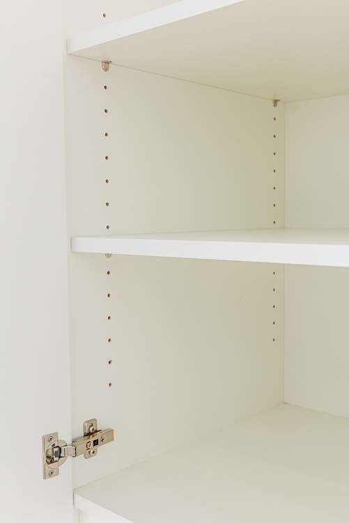 Armoire de cuisine Plenti armoire colonne avec étagères blanc 60x208cm