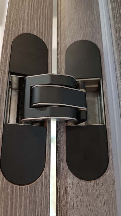 Porte intérieure complète Invisible Flat Mont-Ventoux 201,5x83cm tubulaire gauche + châssis 30cm