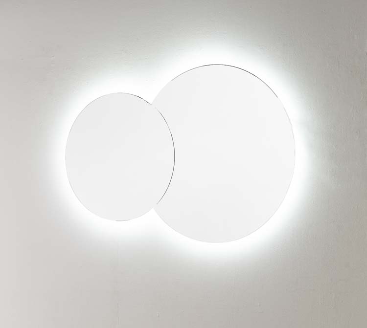 Spiegel Cloud rond LED + anti-condens Ø60+Ø80cm