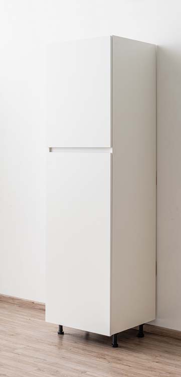 Keukenkast Plenti kolomkast voor koelkast wit 60x208cm
