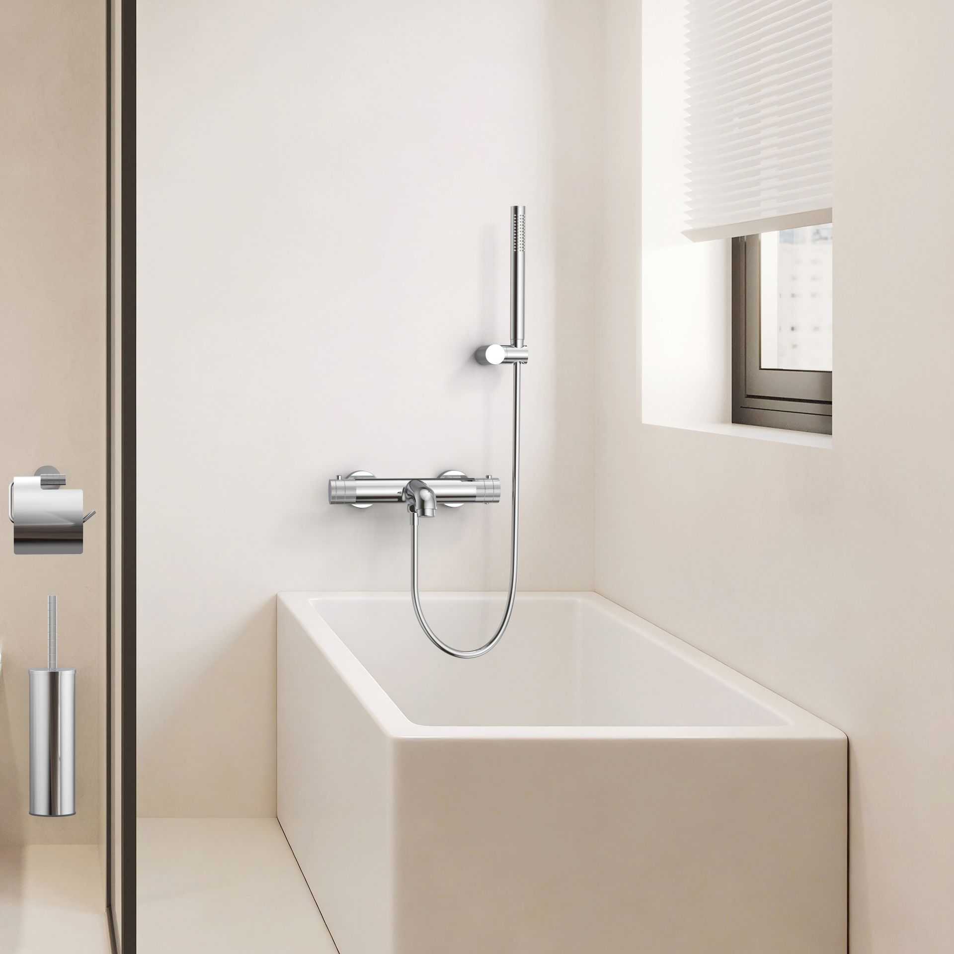 Bad-douchekraan Vera thermostatisch chroom