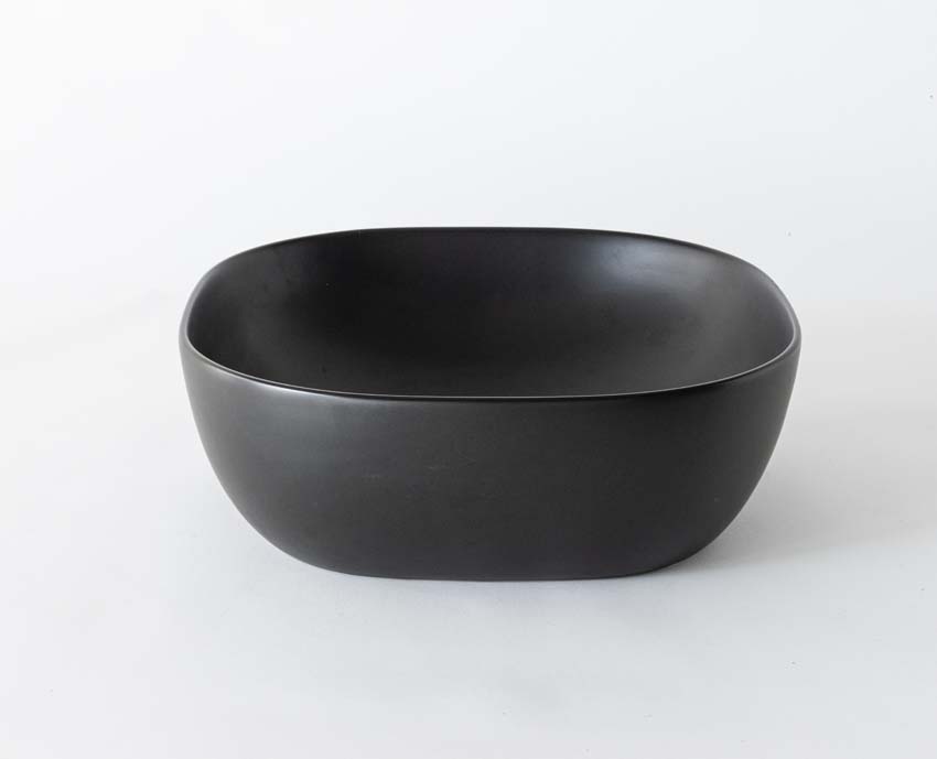 Vasque à poser Griet noir mat 42x42x14,5cm