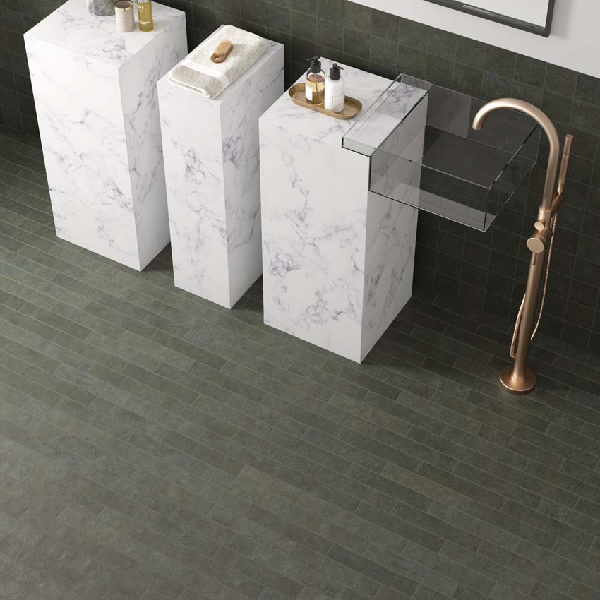 Vloer- en wandtegel Palmas groen 6x30cm