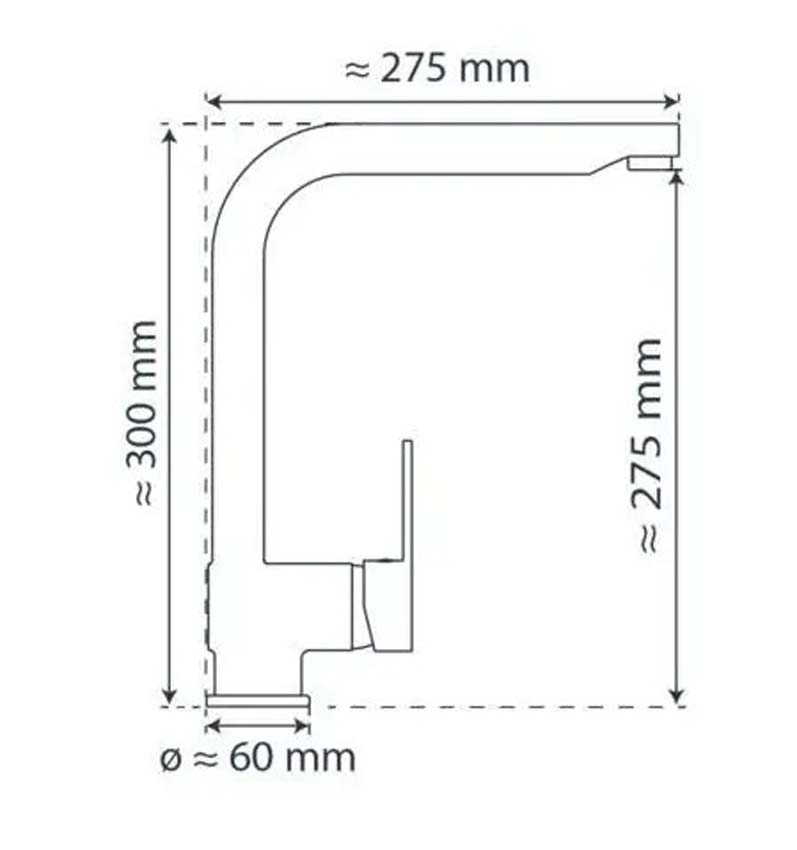 Keukenkraan Florence inox