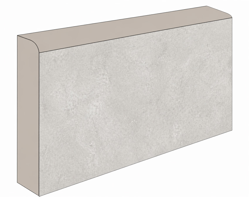 Plint Stone Union Earth grijs 7x60cm
