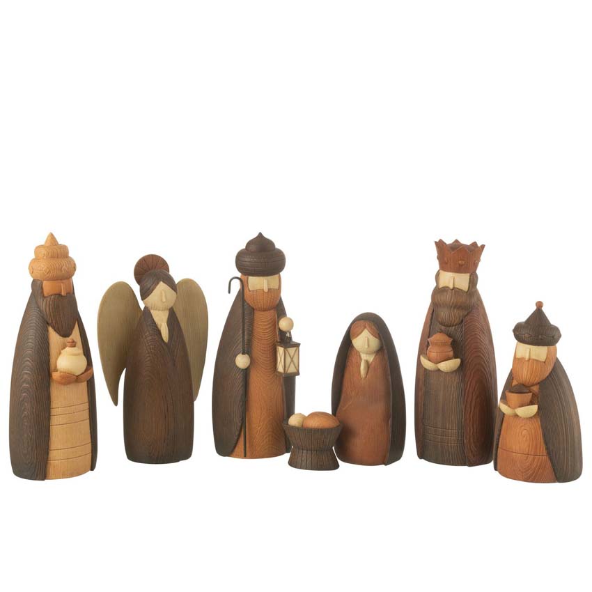 Kerststal beeld 7-delige set