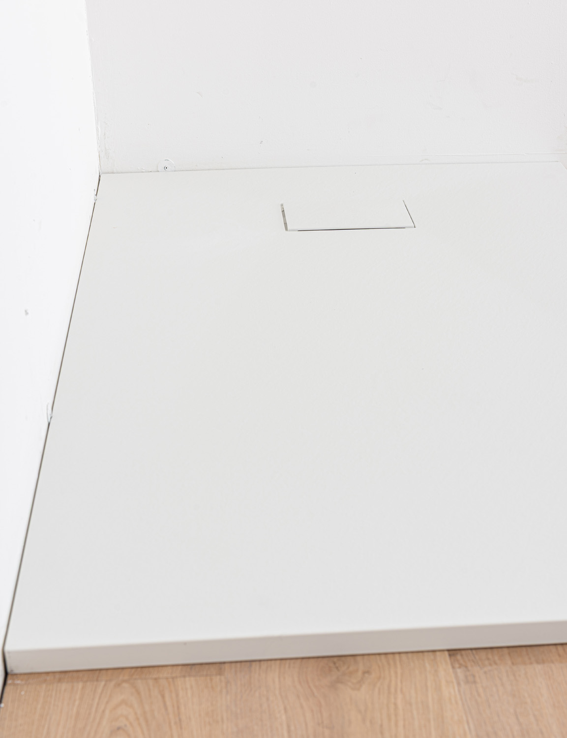 Douchebak Moby SMC mat wit leisteenlook 120x80cm