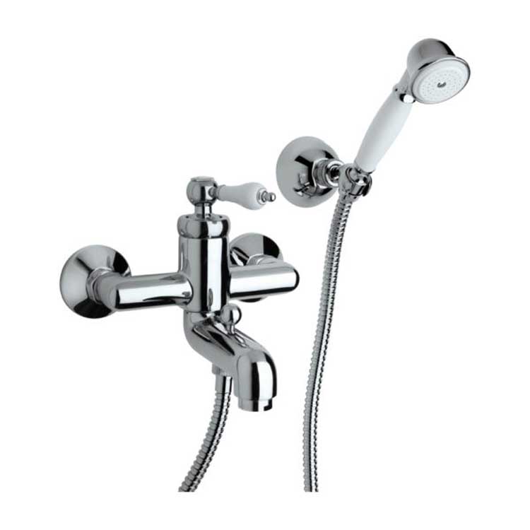 Robinet de baignoire-douche Aspen chrome