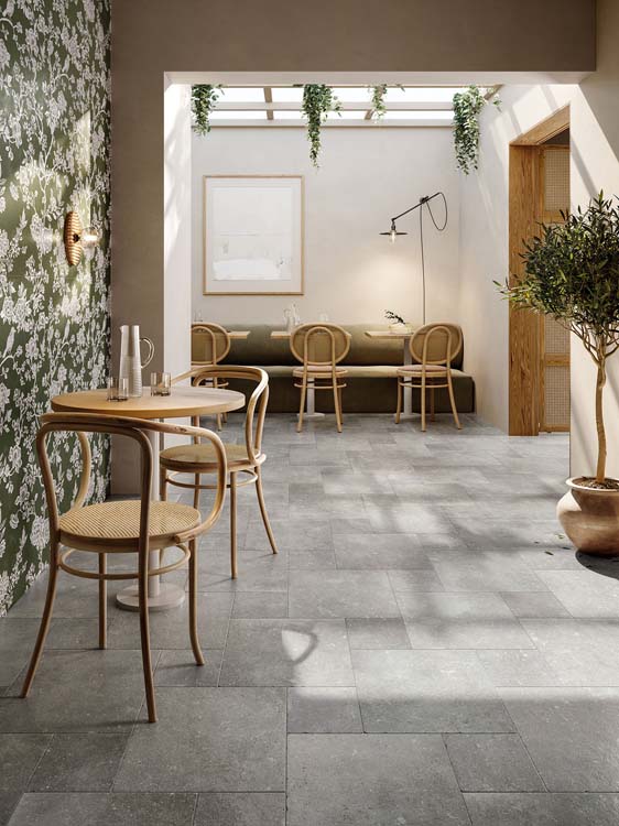 Vloer- en wandtegel Di Pietra Grigio grijs 4 formaten