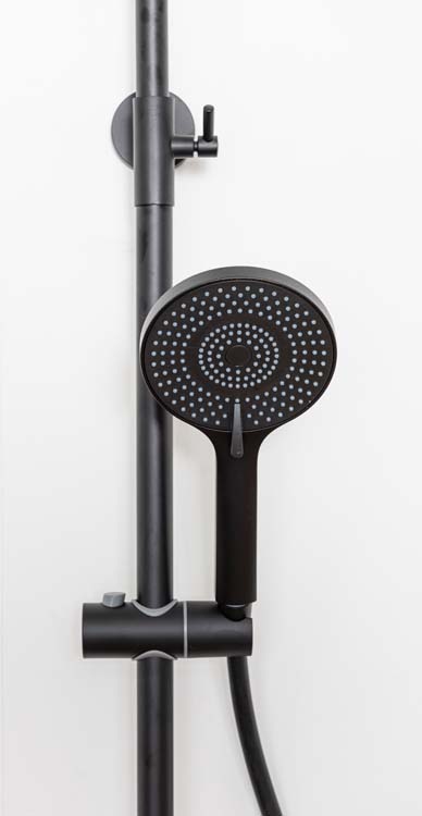 Bad- en doucheset Hoax thermostatisch mat zwart