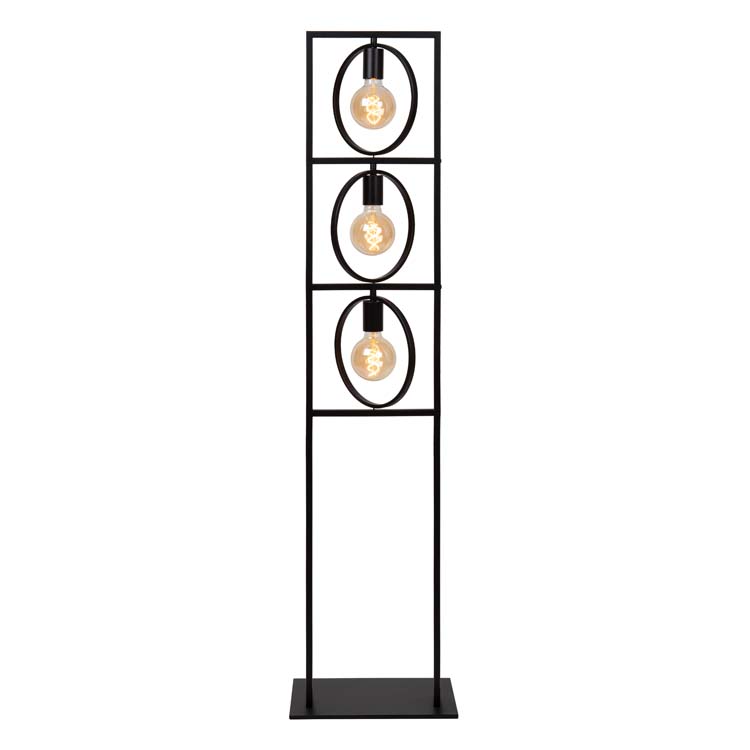 SUUS - Vloerlamp - 3xE27 - Zwart
