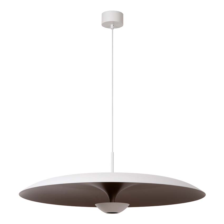 Lucide Premium Kenneth - Hanglamp - Ø80cm - LED Dimbaar - 1x22W 2700K - Wit