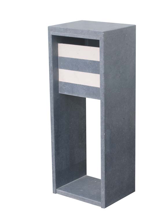 Brievenbus blauwsteen Sambre modern b&w 32x40x103