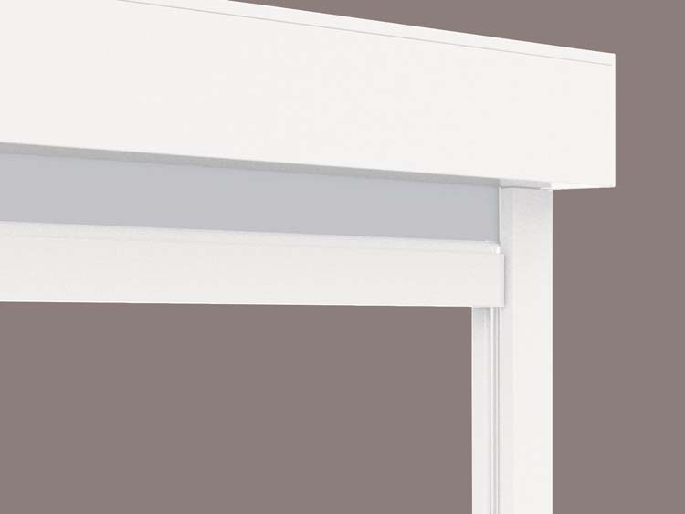 Store vertical extérieur Vinz L blanc somfy moteur droite sur mesure