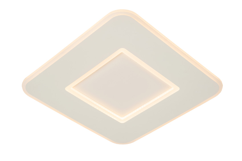Plafondlamp - 39,4x39,4cm - LED 3 StepDimbaar - 1x24W 2700K - Wit