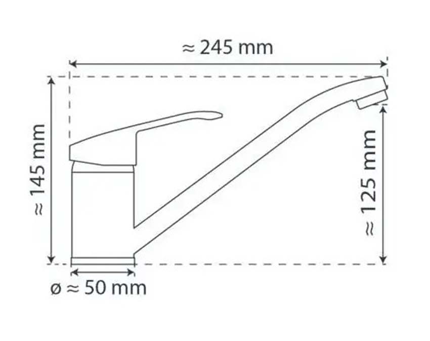 Keukenkraan Fatih chroom