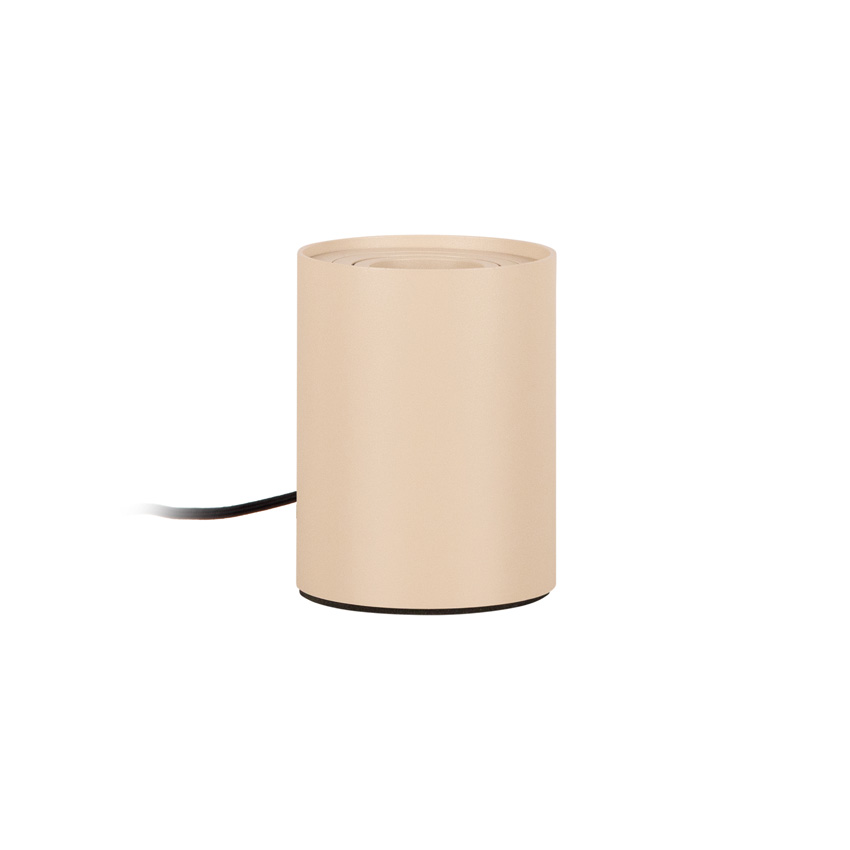 Lucide Tube - Tafellamp - Ø9,6cm - LED 3 StepDim - GU10 (MR16) - 1x5W - 2700K - Taupe