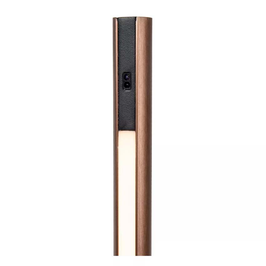 Lucide Vibes Equinox - Staande lamp - LED Dimbaar - CCT - 1x26W 2700K/4000K - Handbewegingssensor - Koffie