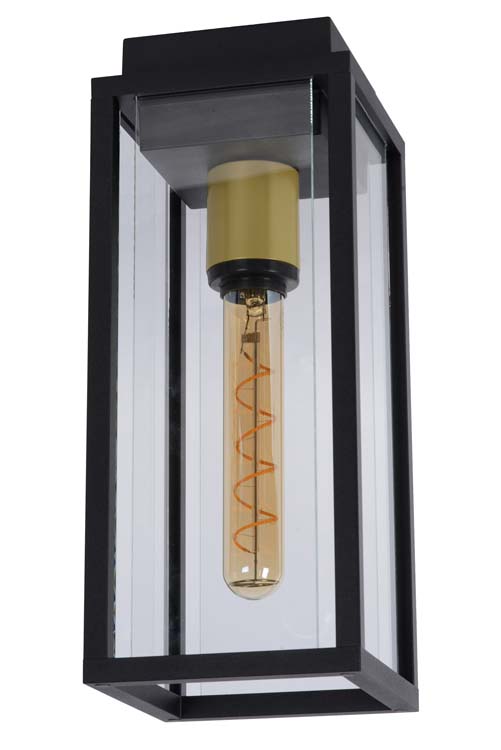 Plaffonière buiten - zwart - E27 - 40W - IP54