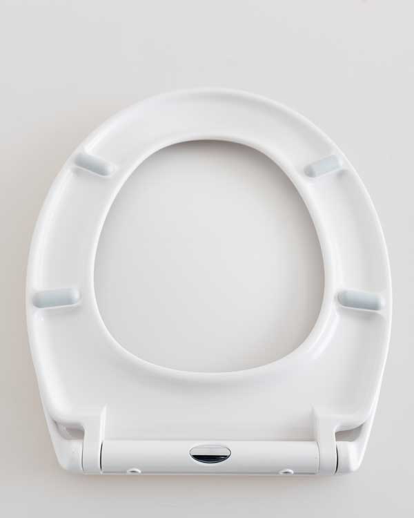 Siège de WC softclose blanc universel rond