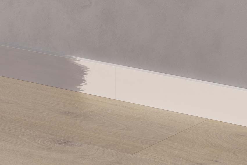 Kleine schilderplint Quick-Step MDF wit 126x5x1,2cm