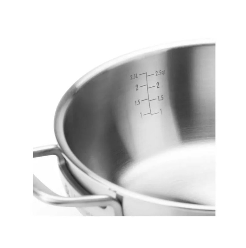 Sauteuse BK Peter Goossens Maestro 3-Ply inox Ø24cm 3,38L avec couvercle