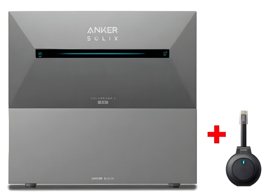 Batterie domestique Anker Solix Solarbank 3 pro 5400Wh + batterie d'extension + compteur P1