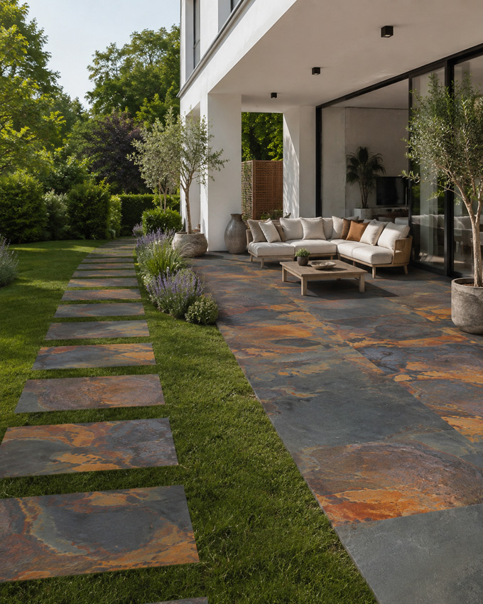 Dalle de terrasse Kalahari multicolor 60x90x2cm