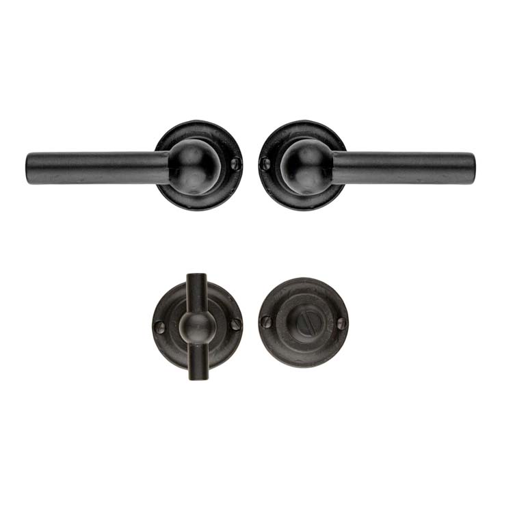 Poignée de porte pro pienza nouveau L+L font avec serrure toilette