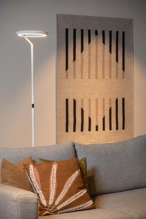 Lampadaire - Ø 28 cm - Dimmable - 21W - 2700K - blanc