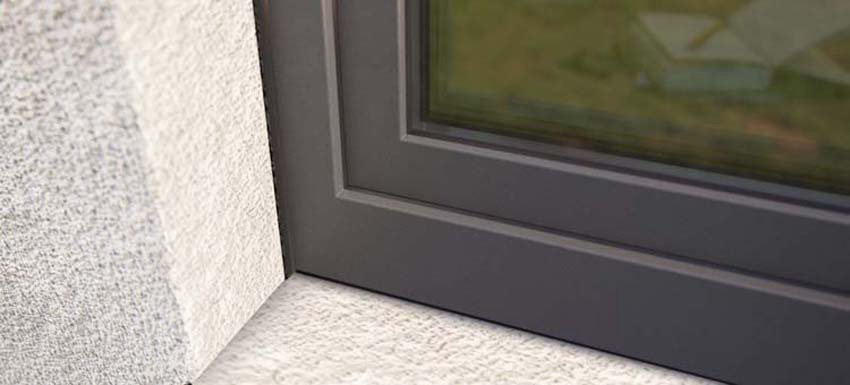 Valraam pvc Deceuninck Elegant Infinity antra/wit B1000xH500 mm