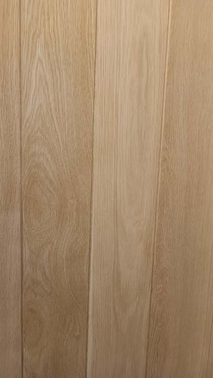 Complete enkele schuifdeur Country eik 98x180-231,5cm + rail zwart