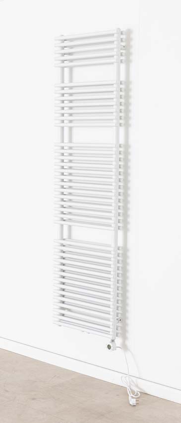 Radiateur sèche-serviettes Doby 180x50cm double blanc 1484W avec élément chauffant