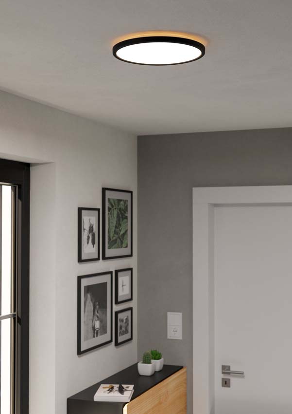 Plafondlamp - Zwart - Ø30cm - LED - CCT - 1x14W 2700-6500K - IP44