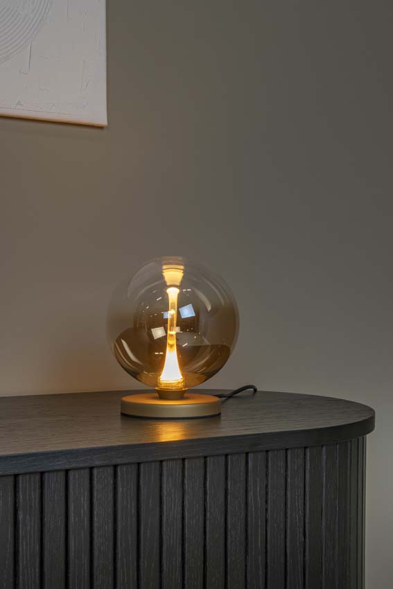 Lucide Premium Gisela - Tafellamp - Ø 16 cm - LED - 1x5W 2700K - Amber Lucide Premium Gisela - Tafellamp - Ø 16 cm - LED - 1x5W 2700K - Amber