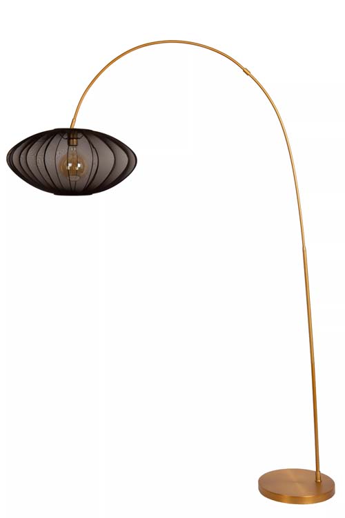 CORINA - Lampadaire arceau - 1xE27 - Noir