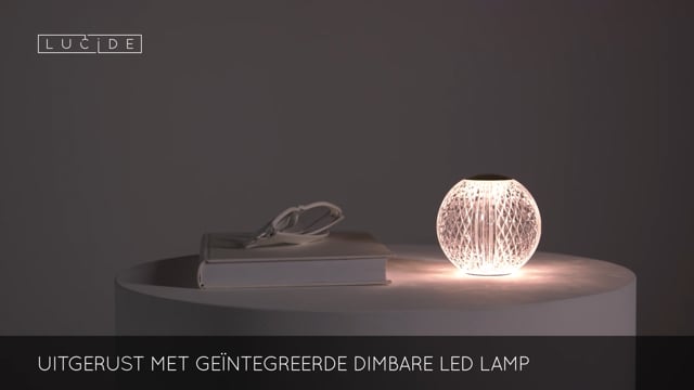 Lampe de table - transparent - LED - 1,5W - 3000K - 3StepDim